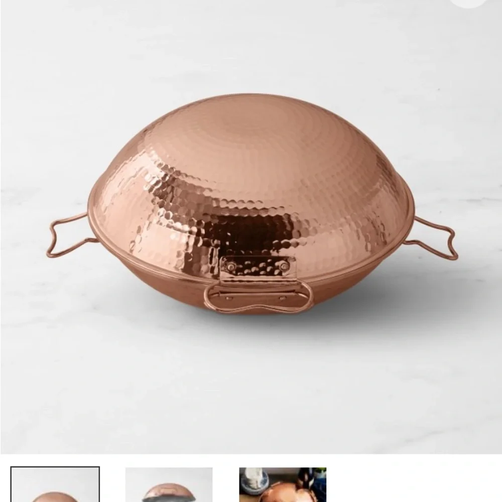 NWT Portuguese Copper Cataplana, Sur La Table, 10.5